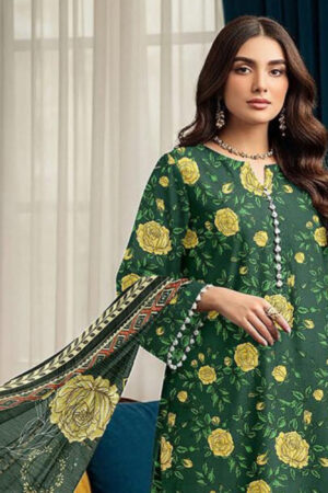 MAZAAJ – Printed Lawn with Daman Embroidery - D-01