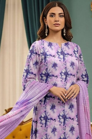 MAZAAJ – Printed Lawn with Daman Embroidery - D-02