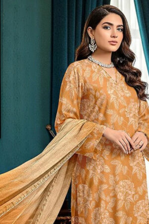 MAZAAJ – Printed Lawn with Daman Embroidery - D-03