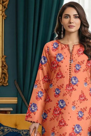 MAZAAJ – Printed Lawn with Daman Embroidery - D-09