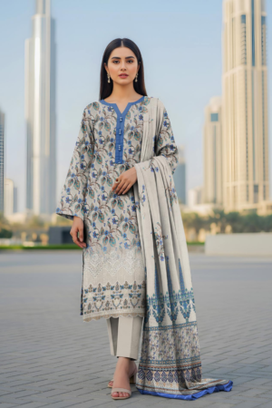 Zahra – Printed Lawn with Embroidered Daman | D-06
