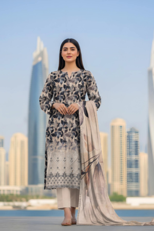 Zahra – Printed Lawn with Embroidered Daman | D-04