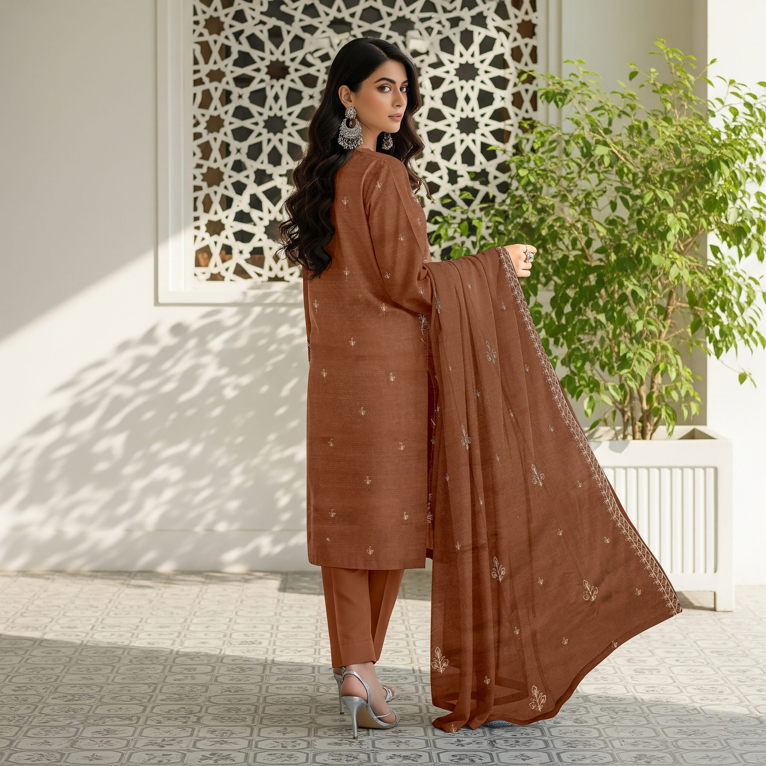 Seerat – Premium Embroidered Lawn D-02 - Image 2