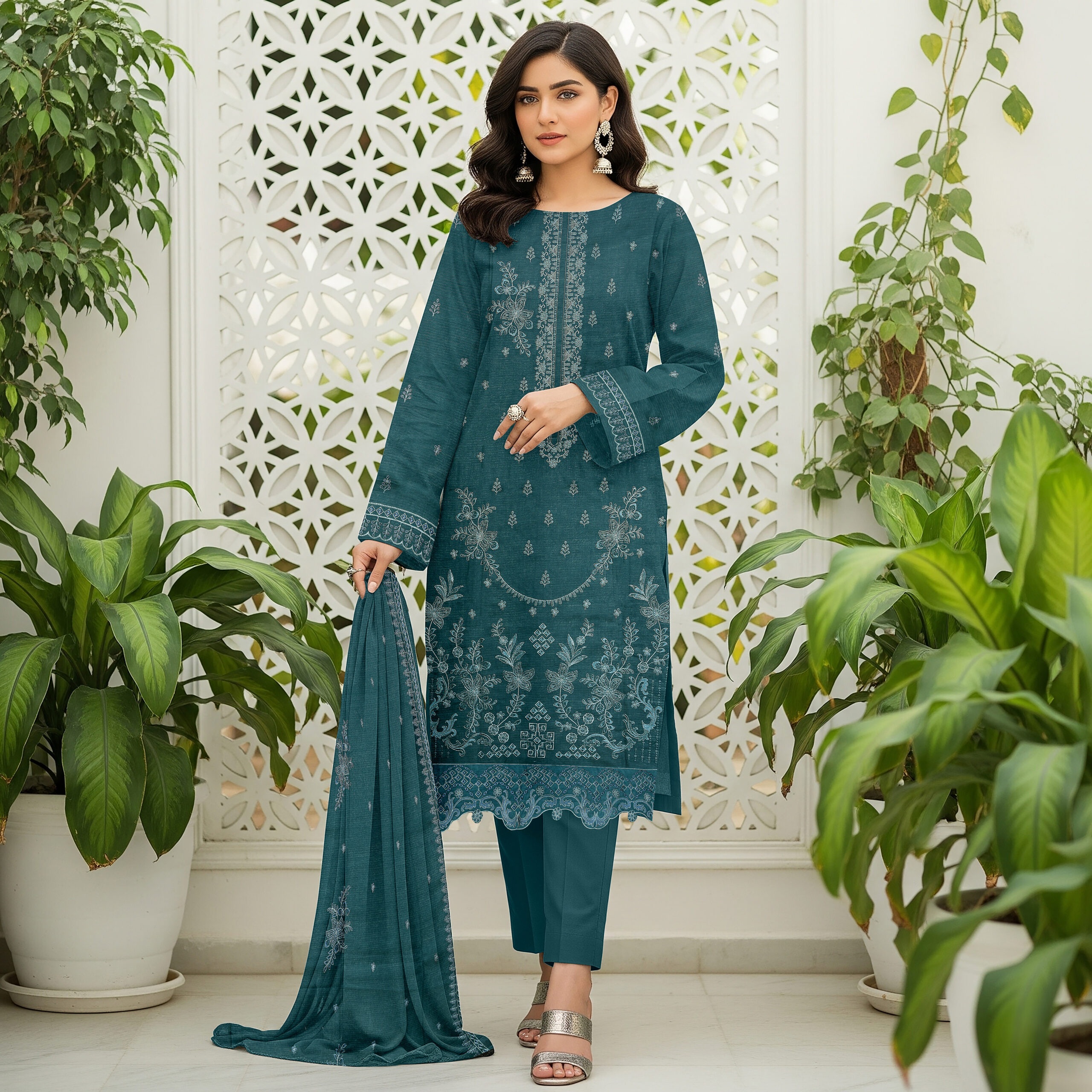 Seerat – Premium Embroidered Lawn D-04