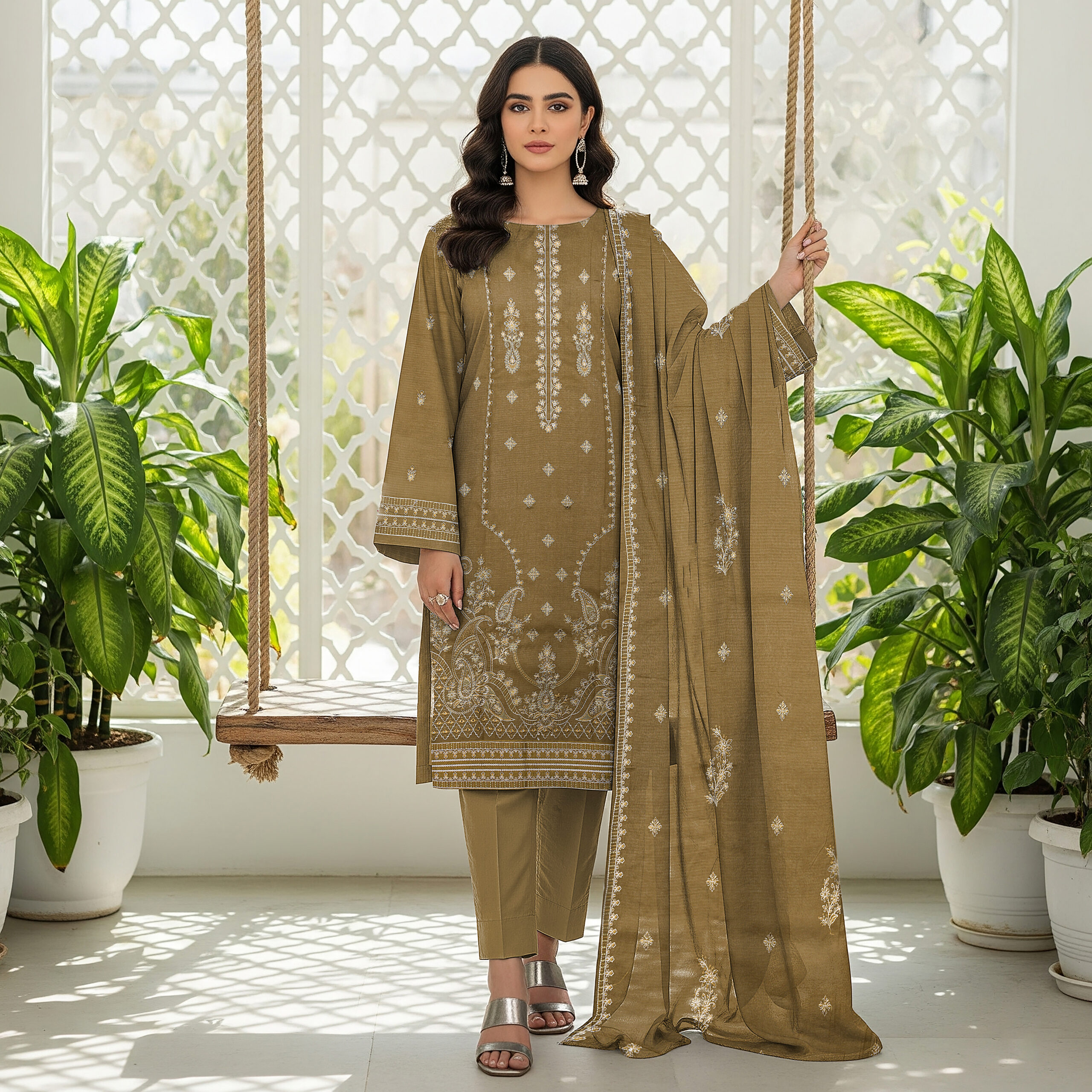 Seerat – Premium Embroidered Lawn D-05