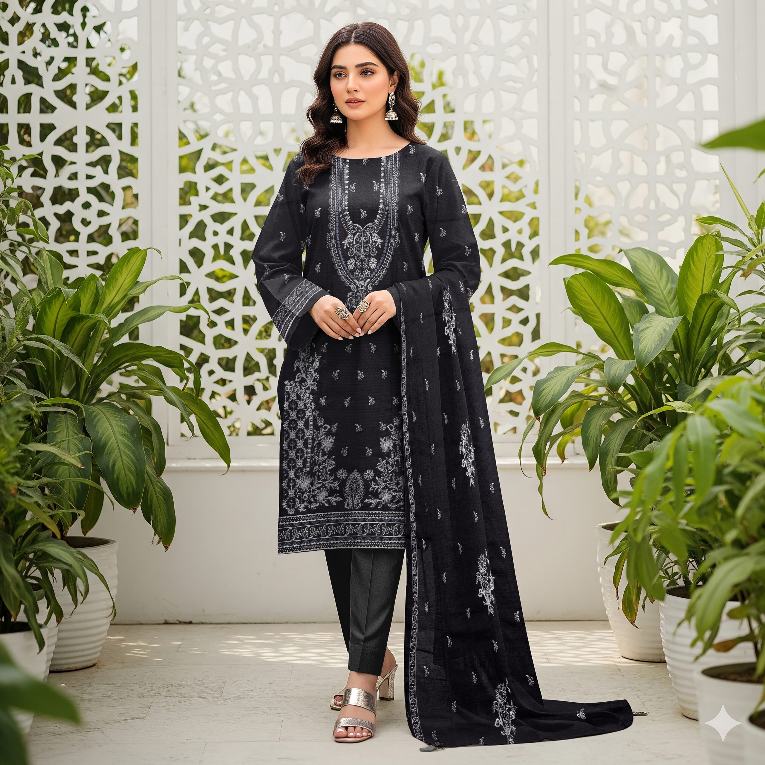 Seerat – Premium Embroidered Lawn D-06