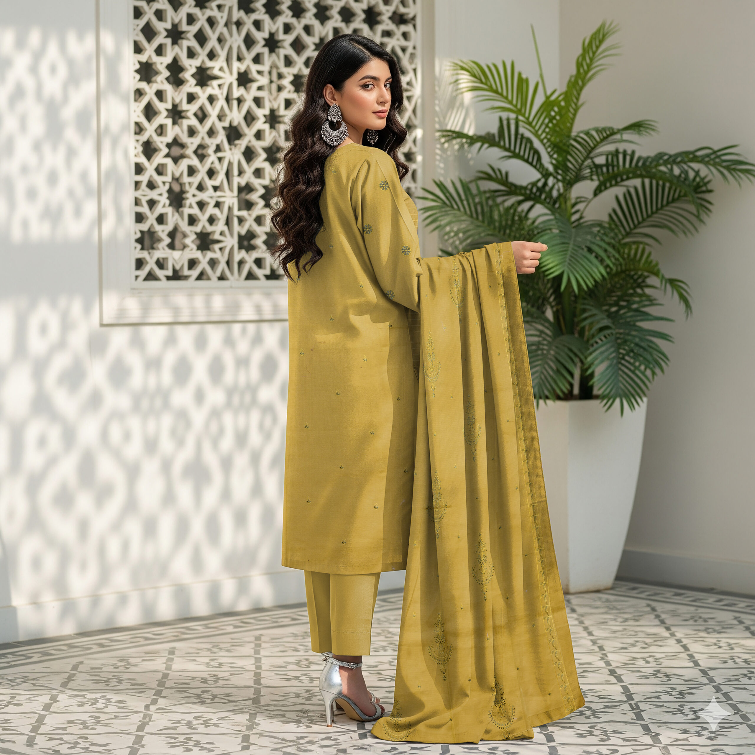 Seerat – Premium Embroidered Lawn D-03 - Image 2